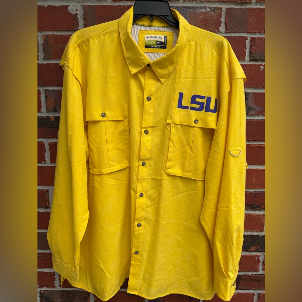 Magellan Mag Wick Adventure Gear LSU Tigers Long Sleeve 3XL Vented Fishing Shirt